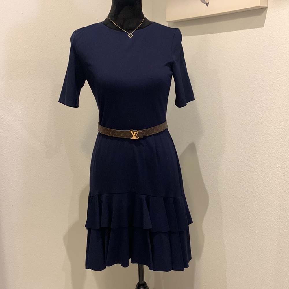 Blue Ruffle Dress
